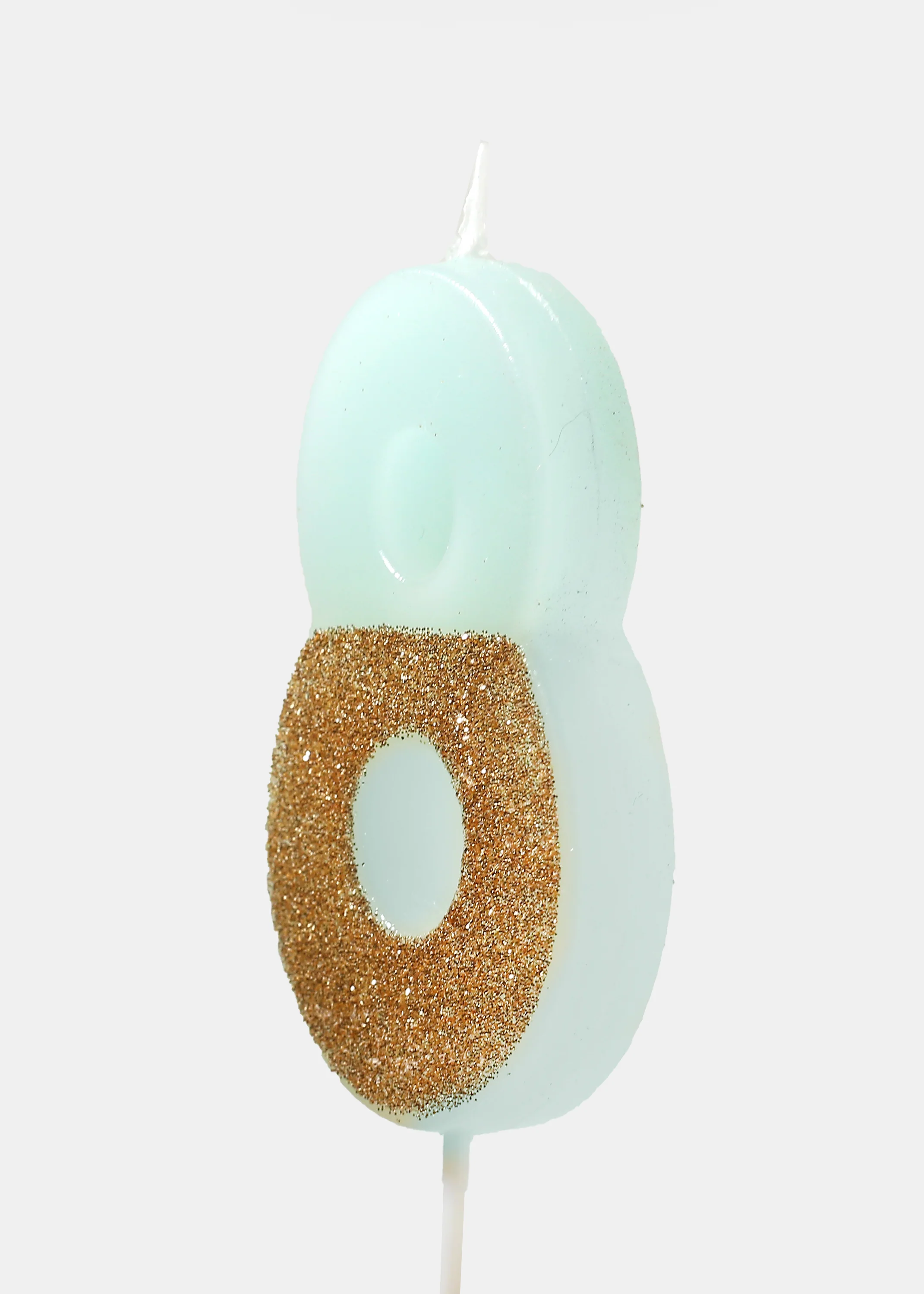 Official Key Items Mint Glitter Number Candles - Image 4