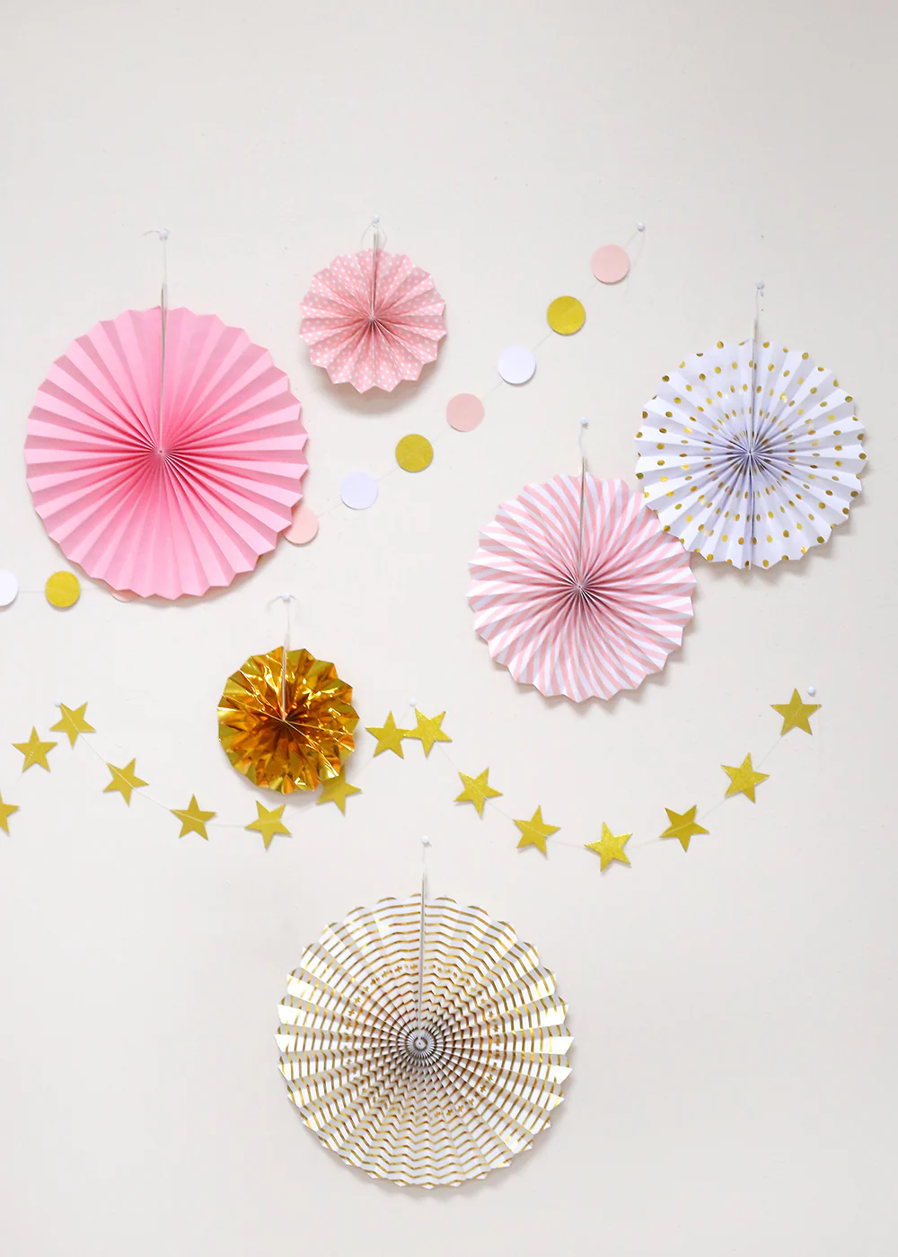 Official Key Items- Pink Paper Fan Decor - Image 2