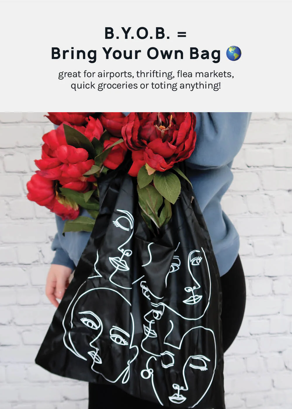 Official Key Items ReUse-able Tote: Faces - Image 3