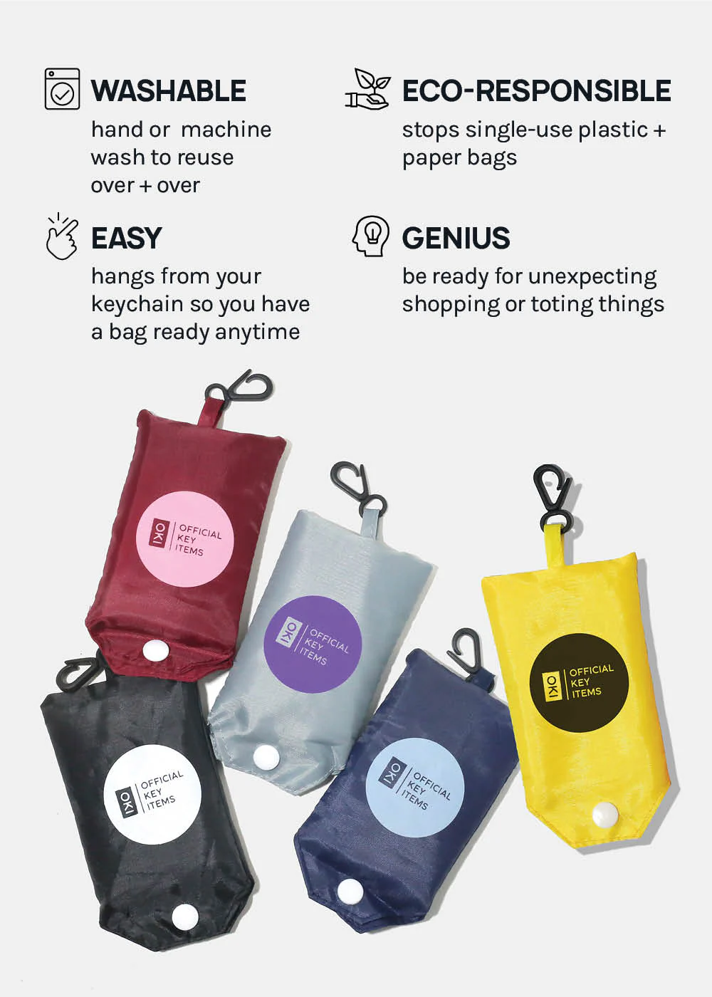 Official Key Items ReUse-able Tote: Faces - Image 5