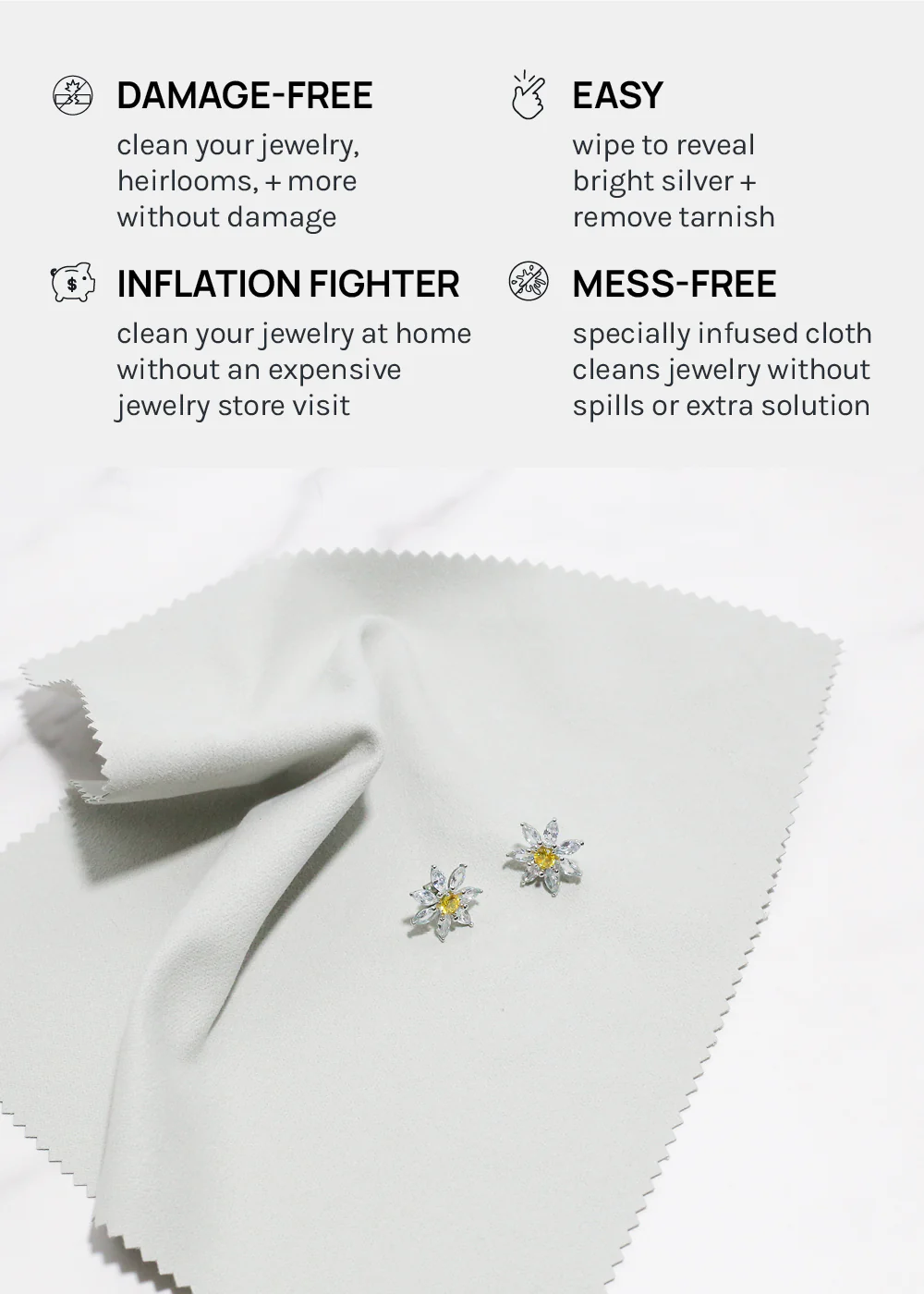 Official Key Items Silver Jewelry Cleaning Cloth - Image 4