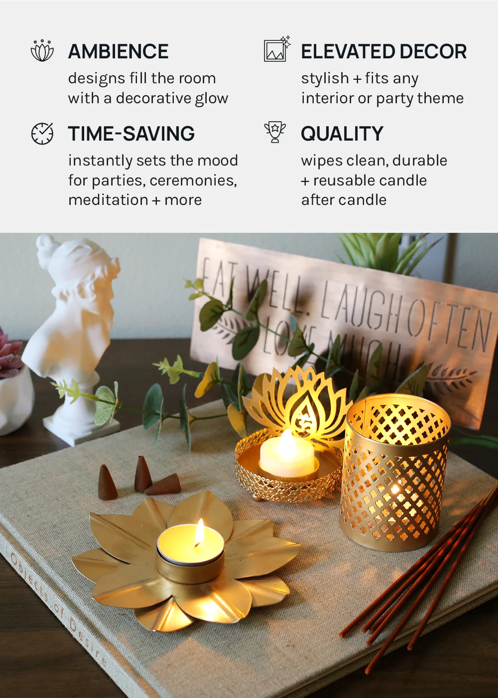 Official Key Items Tealight Holder + Shadow Casters - Image 4