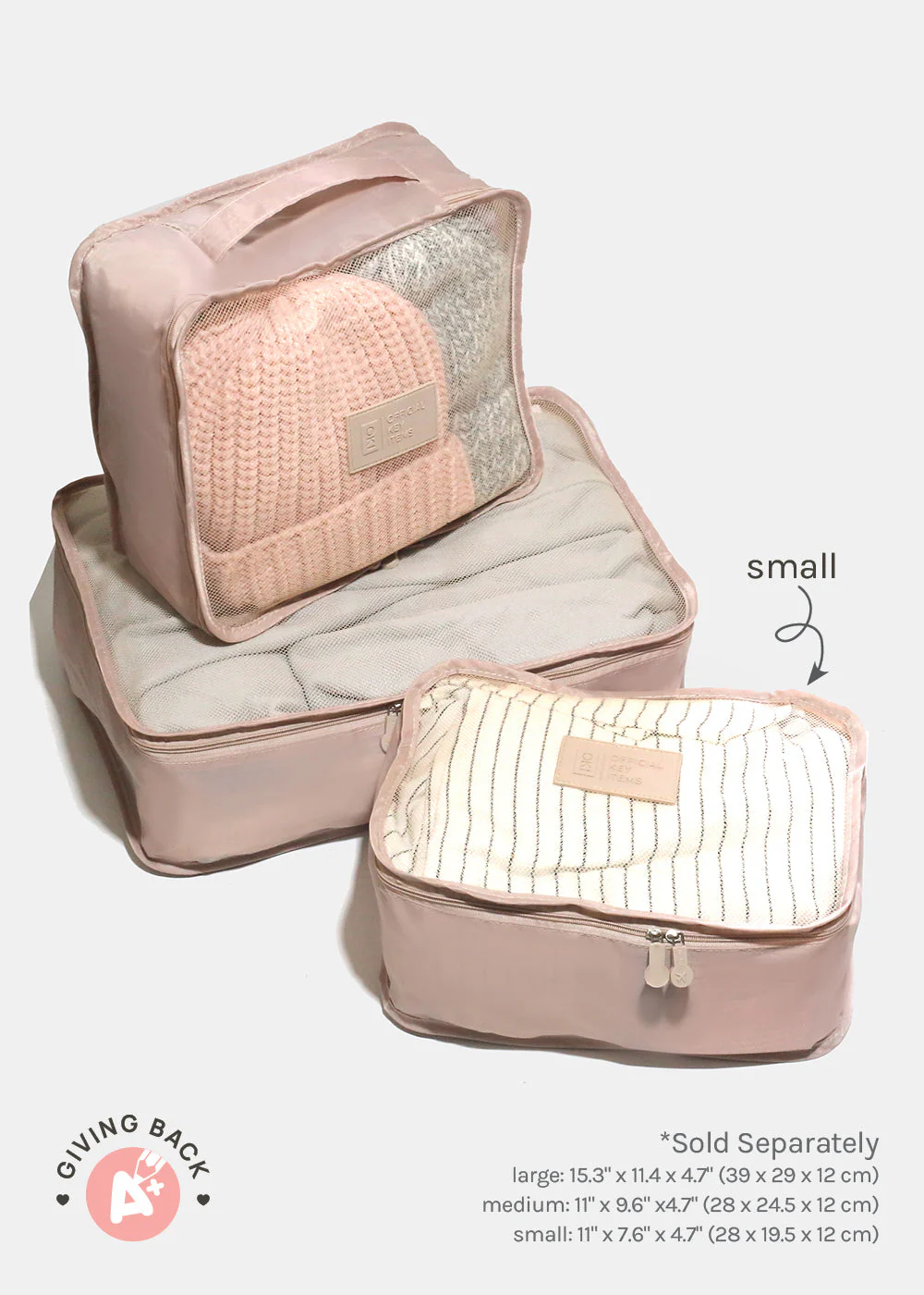 Official Key Items Travel Packing Cube- Small - Image 5