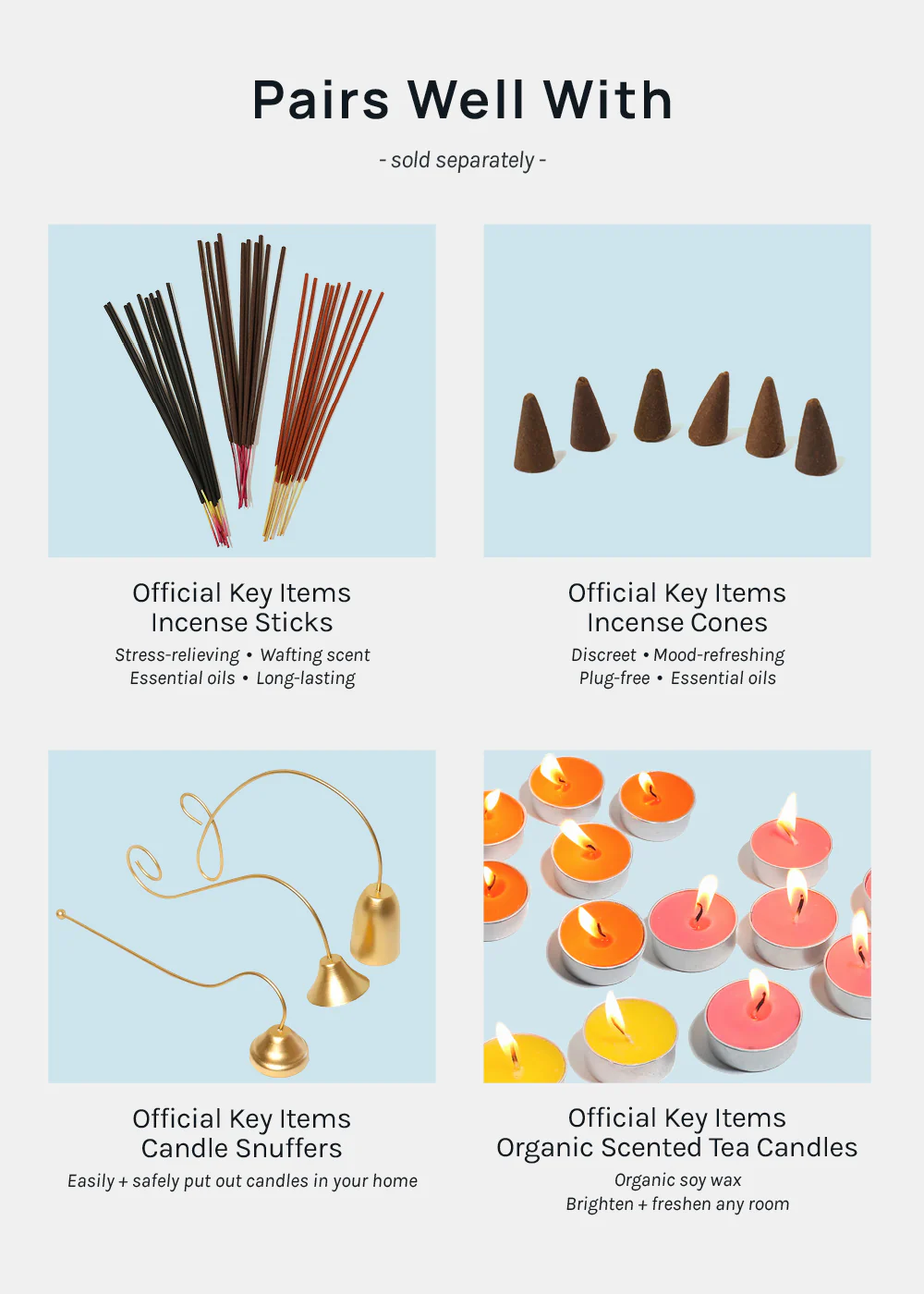 Official Key Items Wooden Incense Stands - Image 6