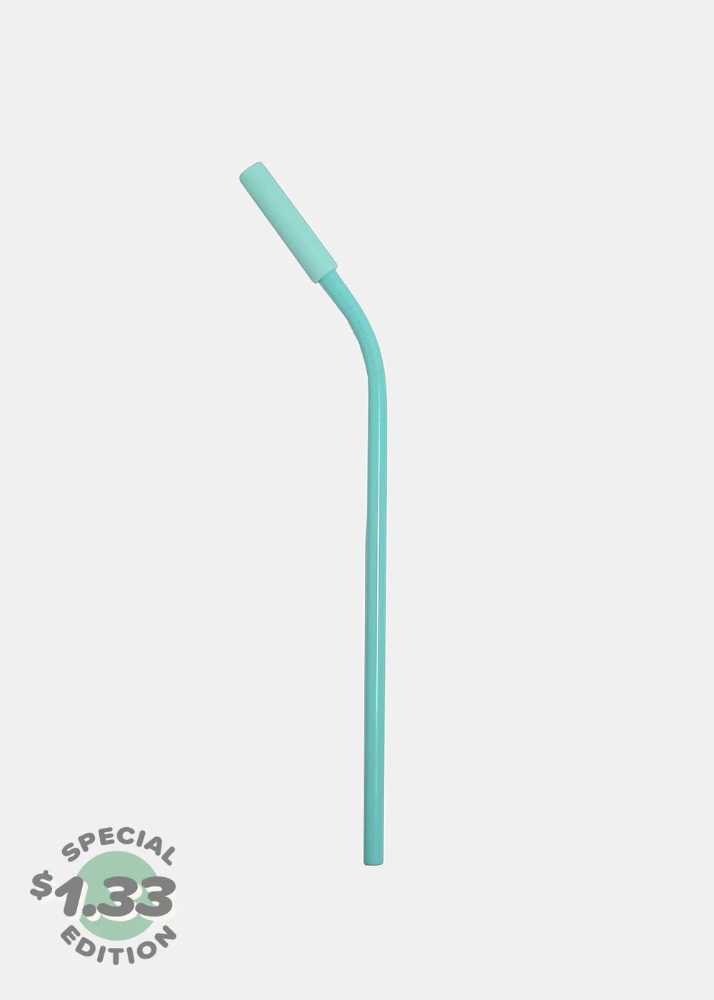 Official Key Items ReUse Metal Straw: Mint Short Bent