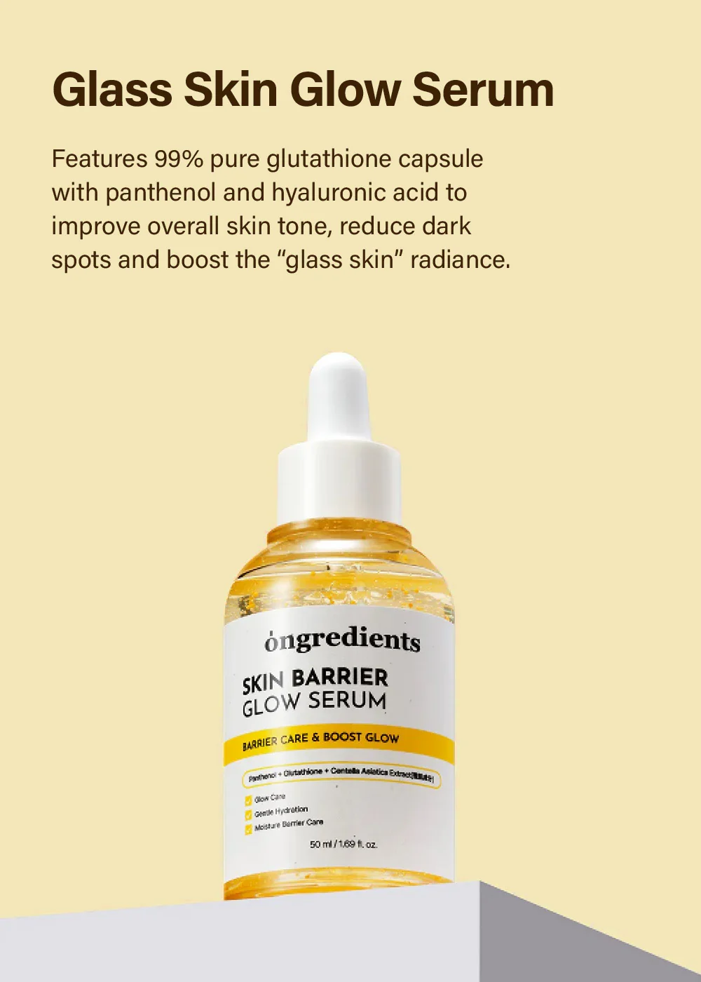 ongredients Skin Barrier Glow Serum 50ml - Image 4