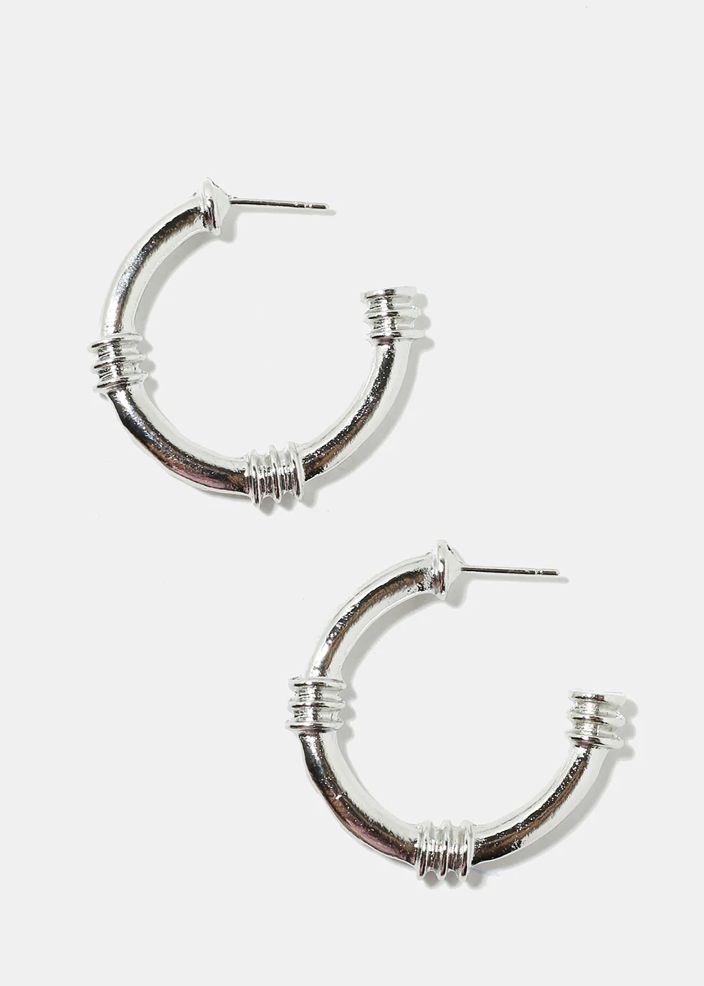 Open Hoop Earrings - Image 3