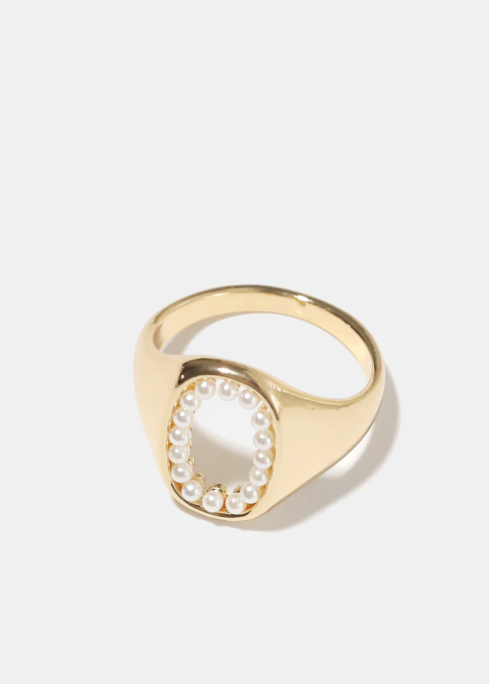 Open Pearl Signet Ring - Image 3