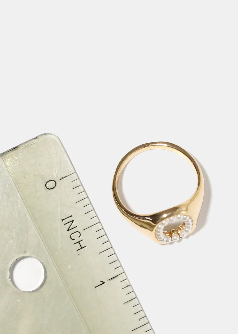 Open Pearl Signet Ring - Image 4
