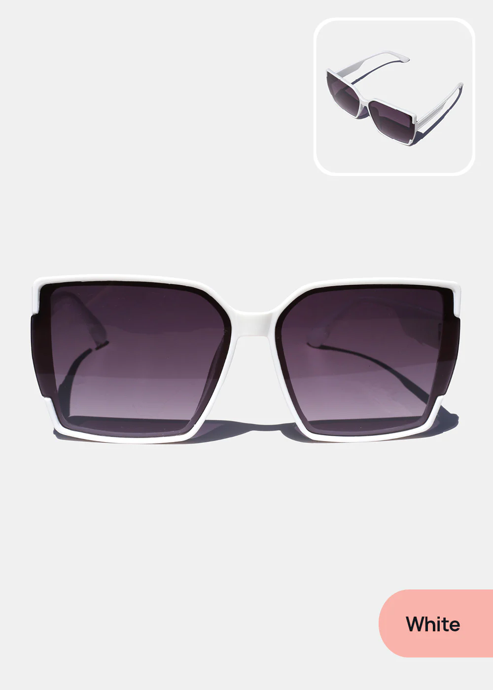 Oversized Chic Rectangular Glasses - Image 3