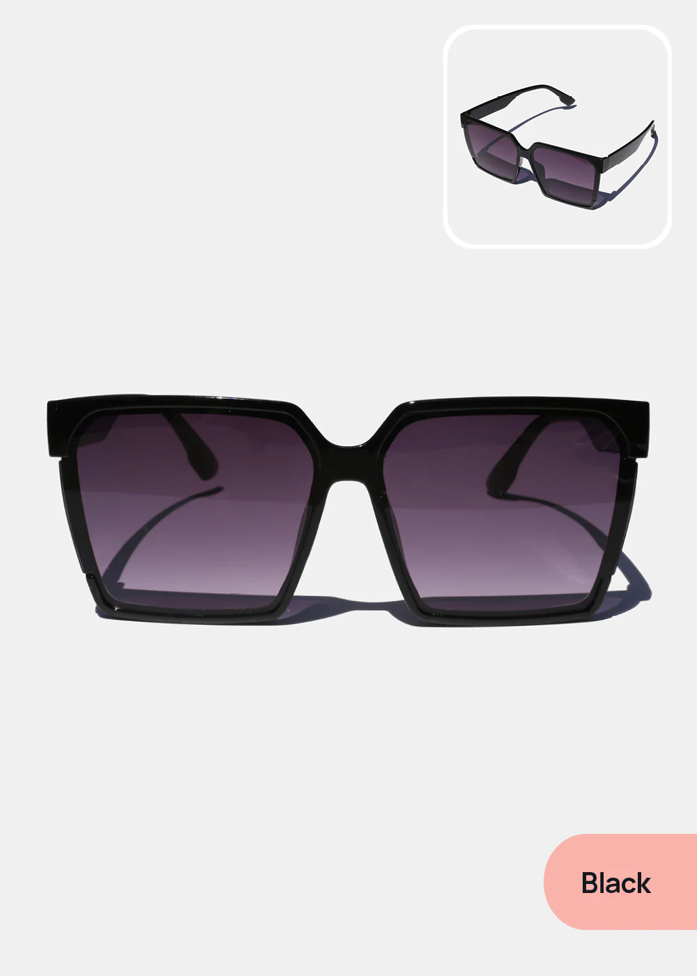 Oversized Chic Rectangular Glasses - Image 4