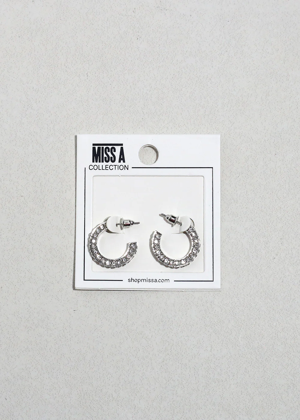 Pavé Mini Hoop Earrings