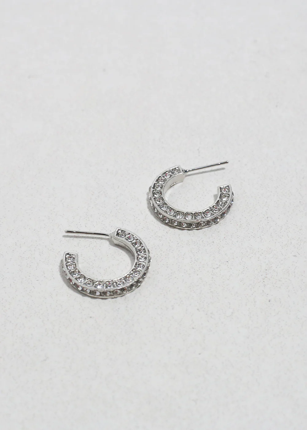 Pavé Mini Hoop Earrings - Image 5