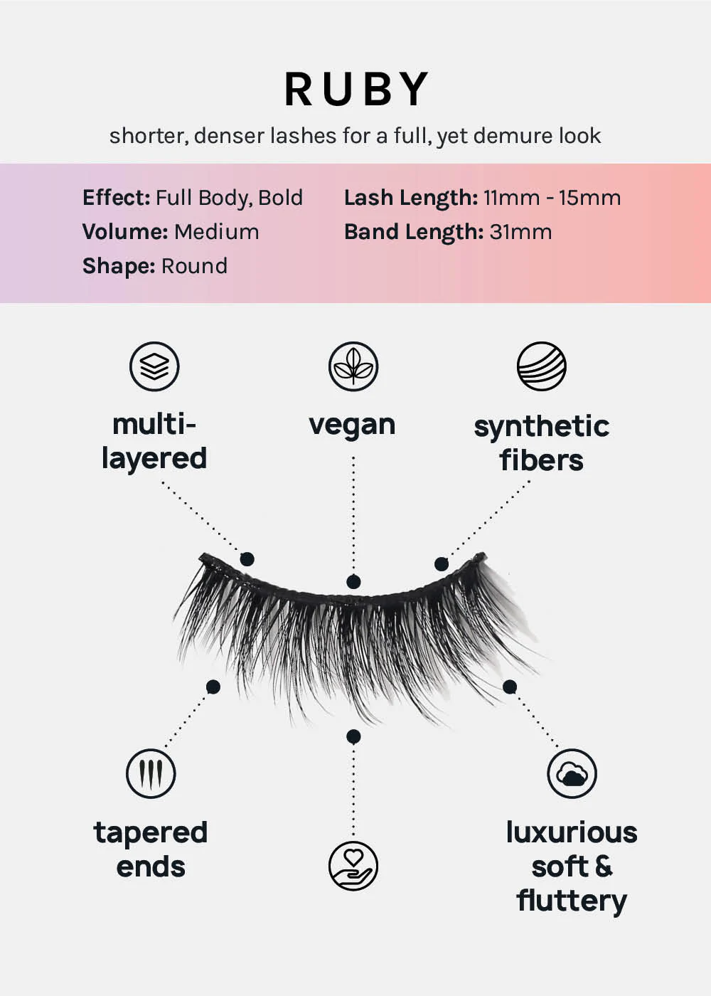 Paw Paw: 3D Faux Mink Lashes - Ruby - Image 3