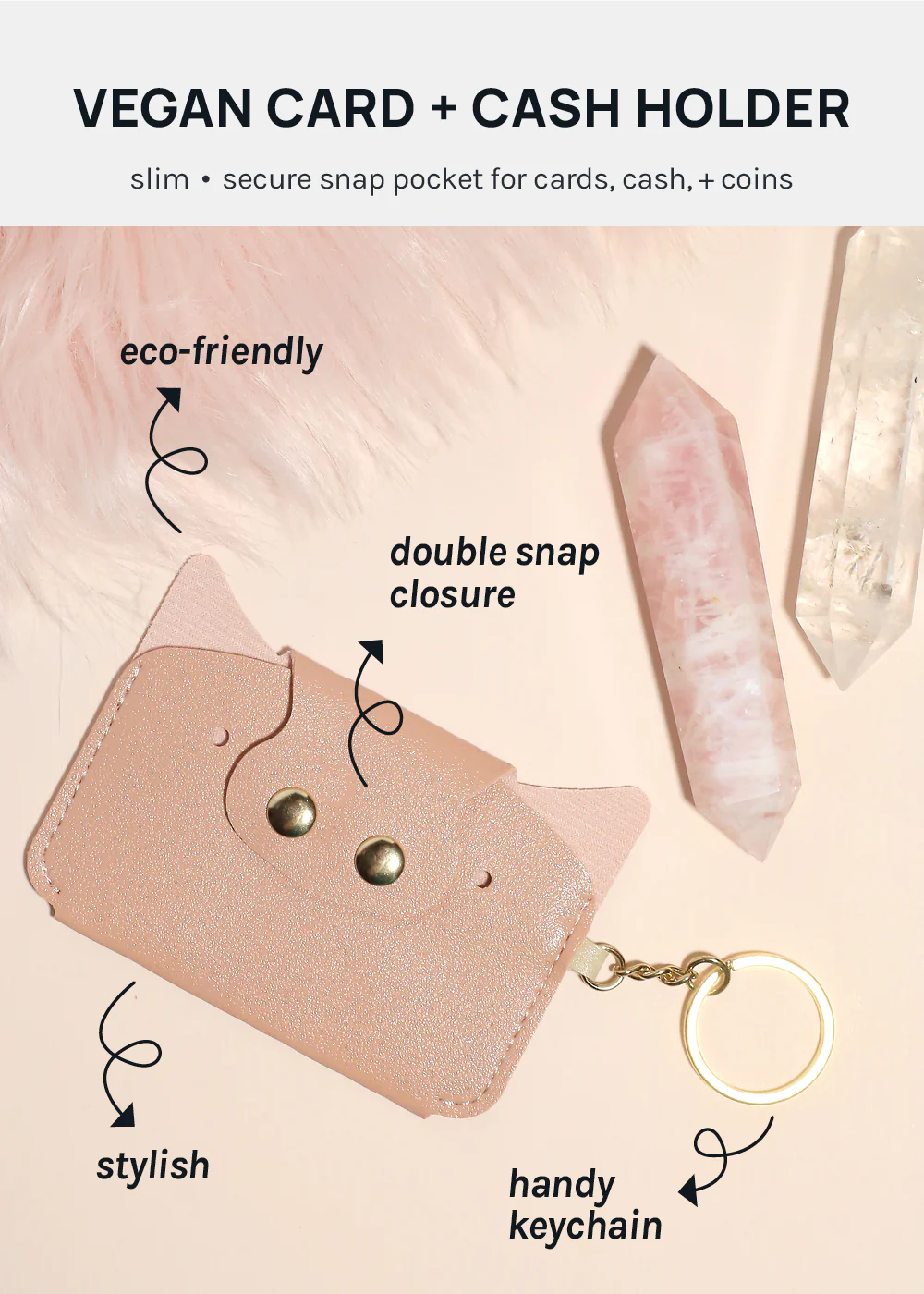Paw Paw Vegan Leather Card Holder - Image 2