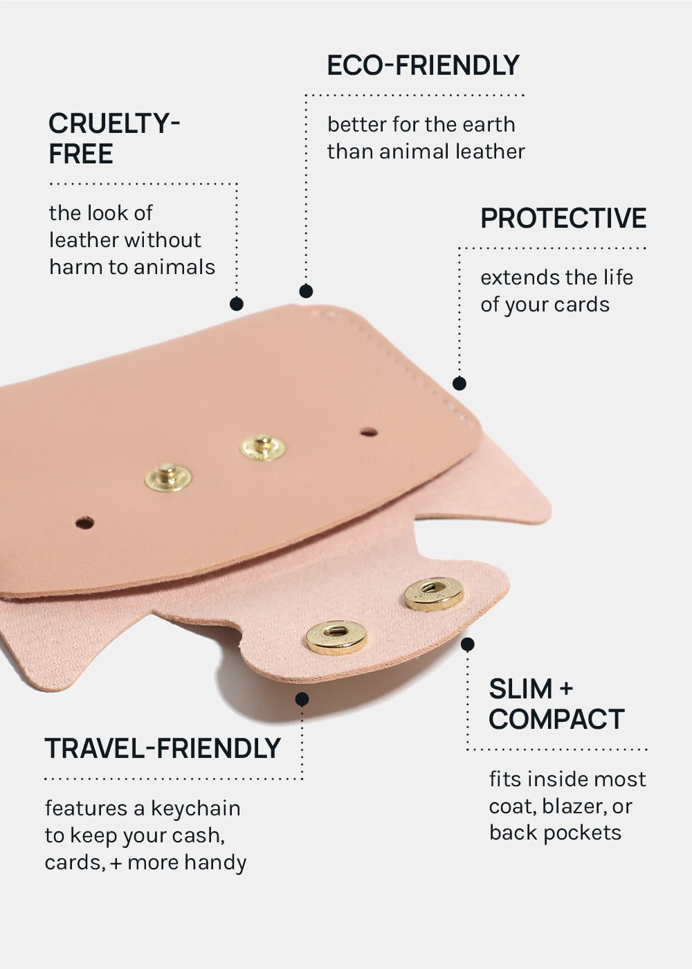 Paw Paw Vegan Leather Card Holder - Image 3