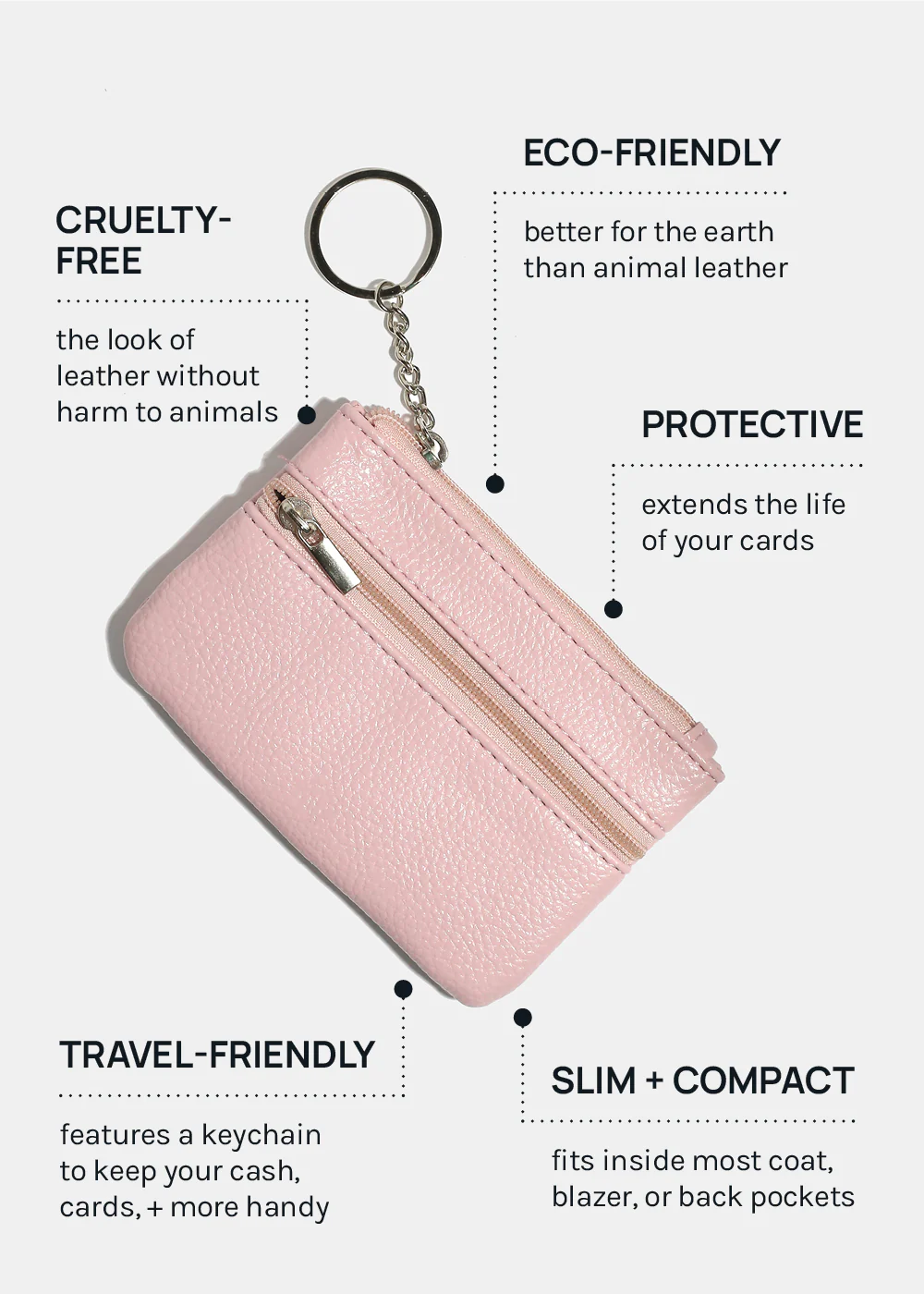 Miss A Vegan Leather Coin Purse - Image 3