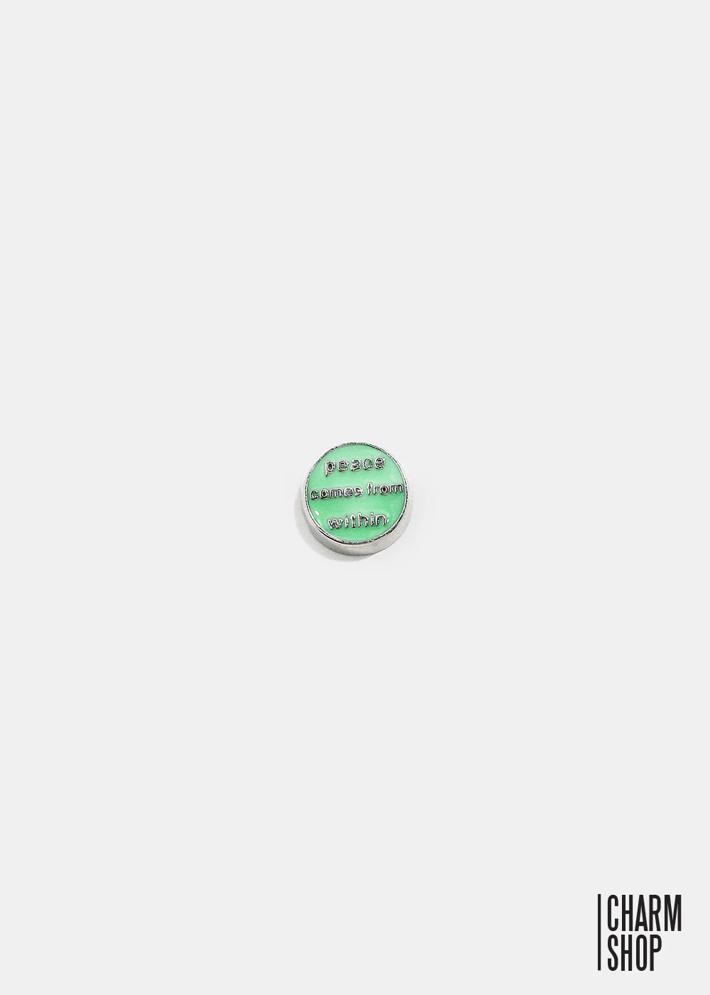Peace Comes From Within Locket Charm