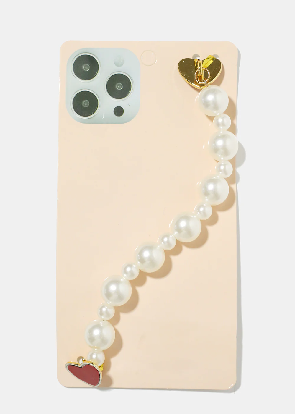 Pearl Heart Phone Strap - Image 2
