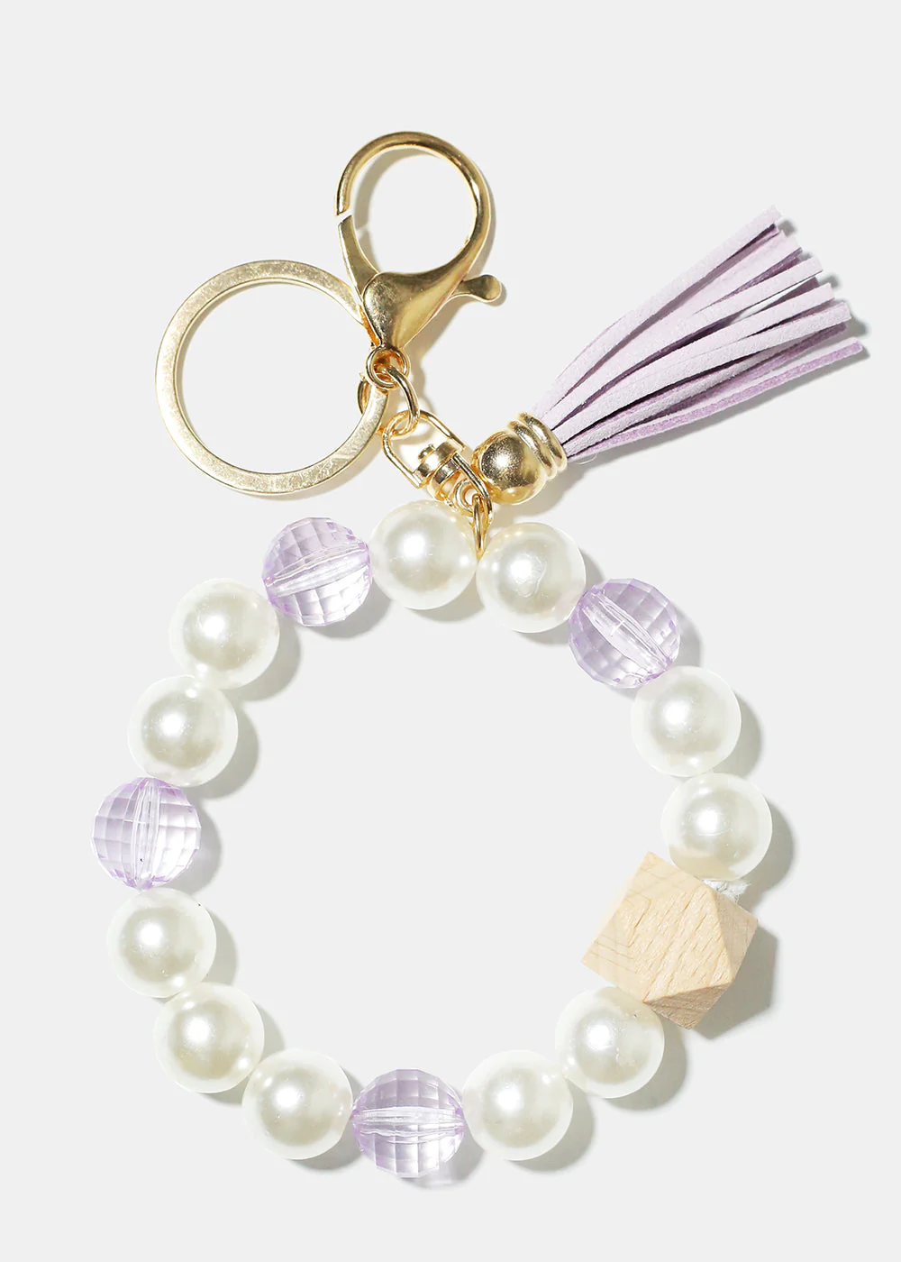 Pearl & Tassel Wrist Keychain - Image 2