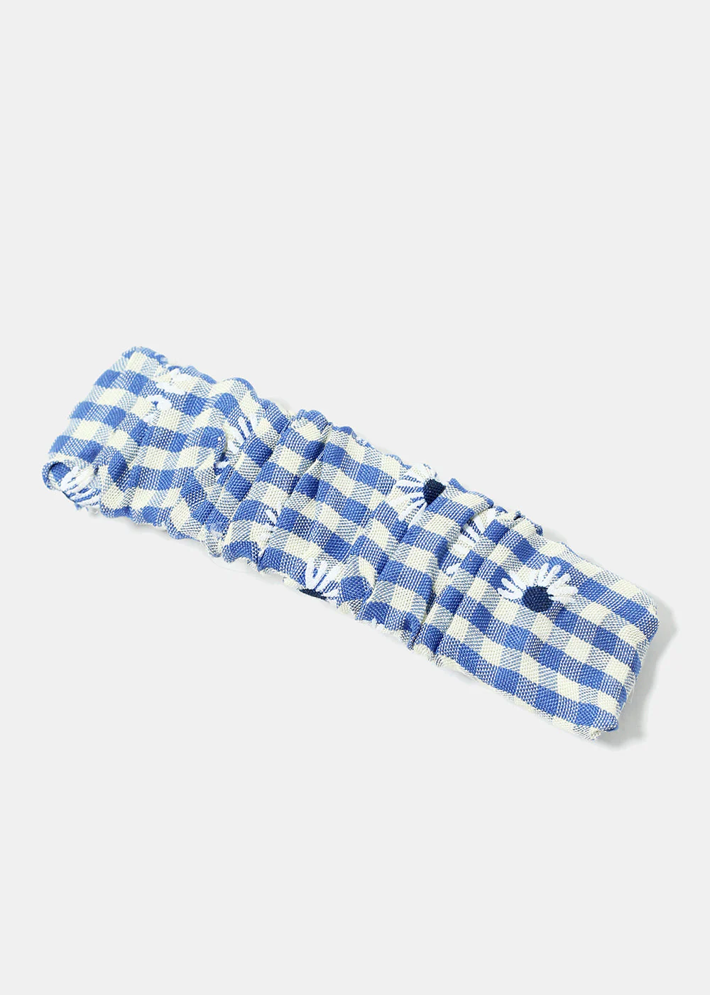 Plaid & Flower Print Hair Pin - Image 5