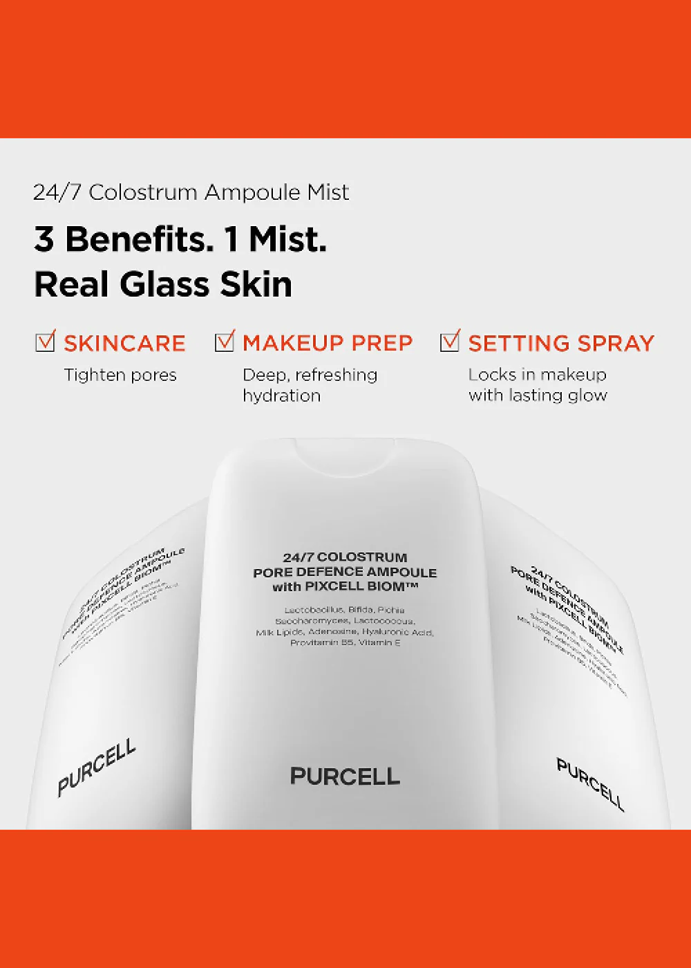PURCELL 24/7 Colostrum Pore Defense Ampoule Mist 55ml - Image 2