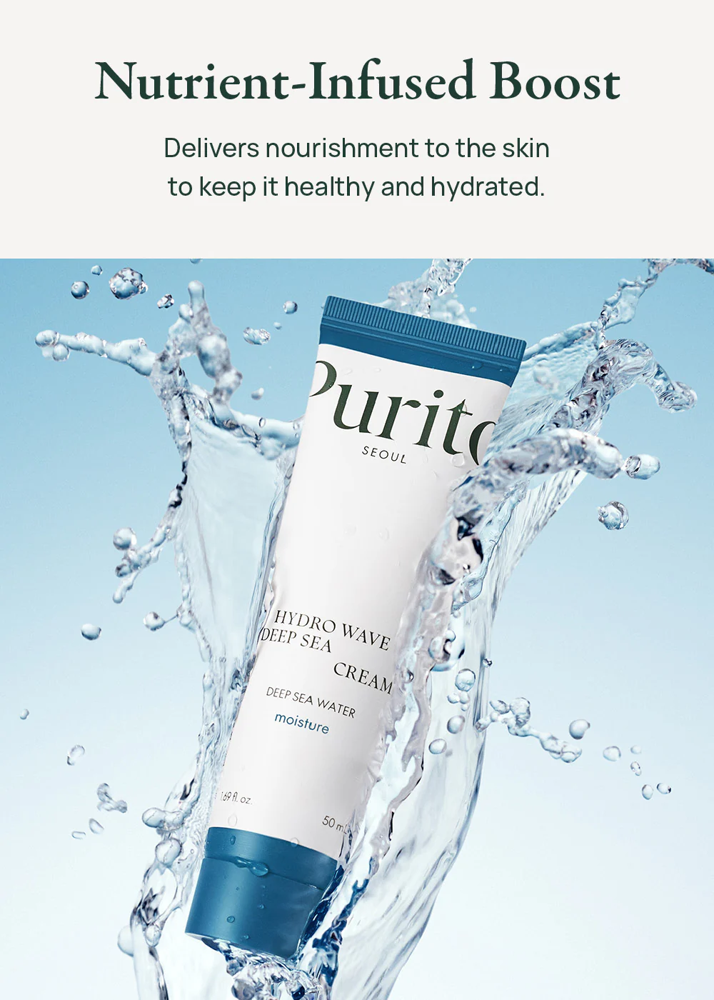 Purito Seoul Hydro Wave Deep Sea Cream 50ml - Image 4