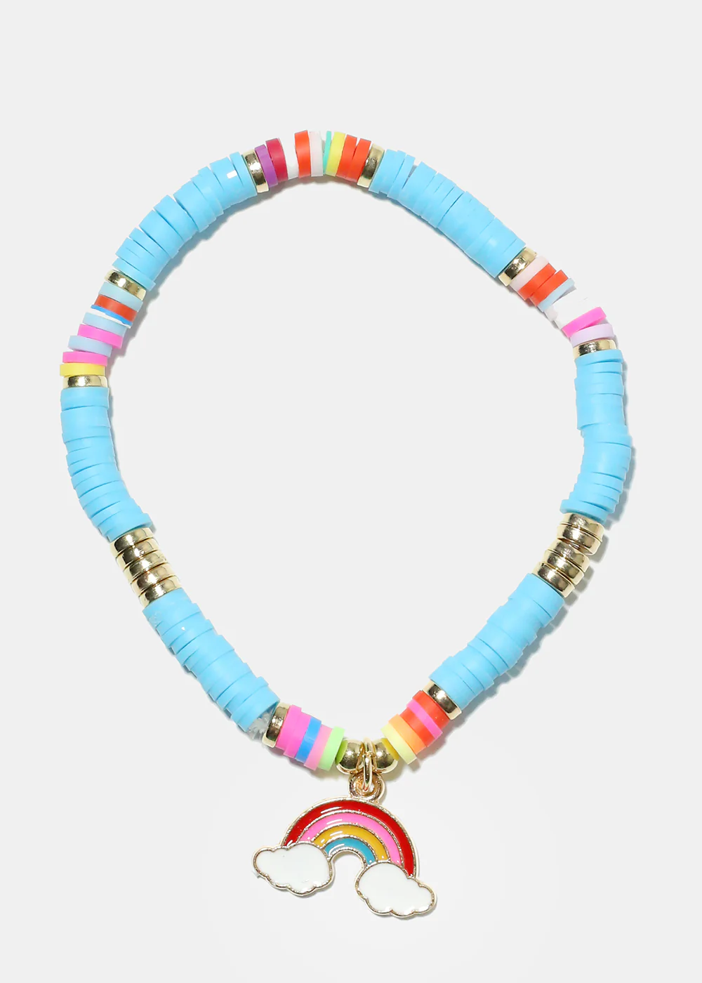 Rainbow Charm Beaded Bracelet - Image 2