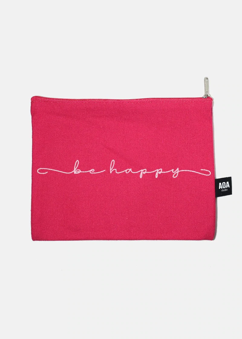 AOA Canvas Bag - Be Happy