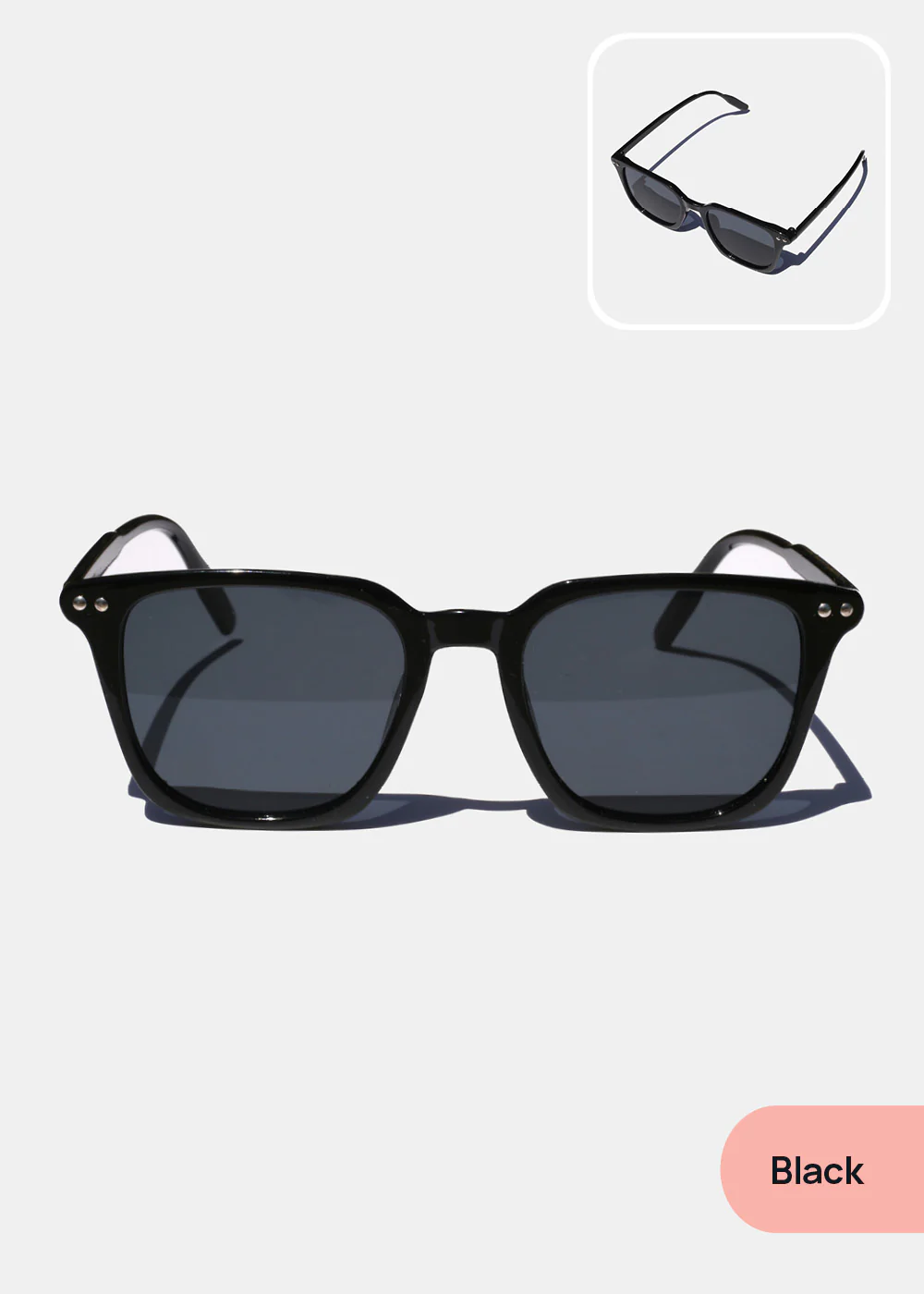 Rectangular Double-Bridge Sunglasses - Image 2