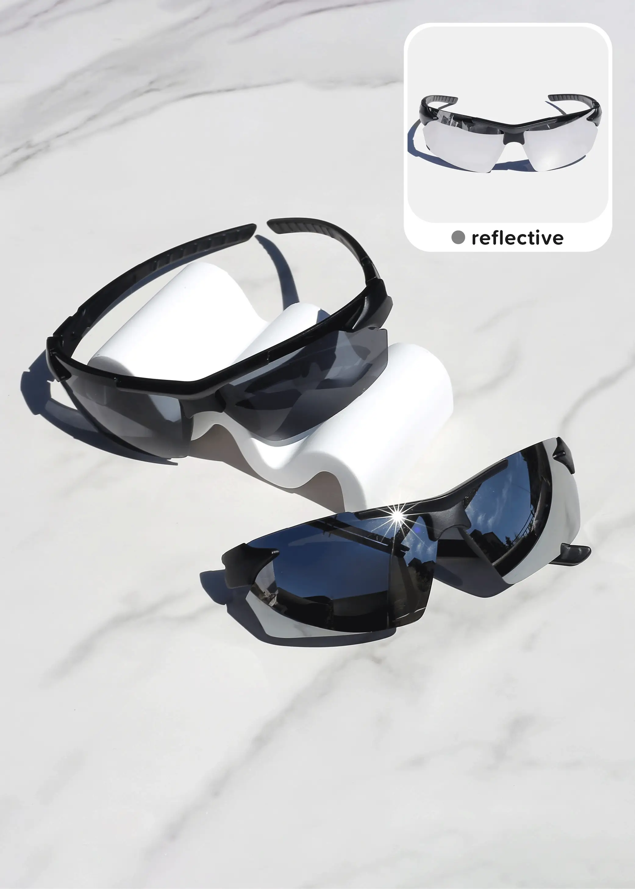 Rectangular Semi-Rimless Shades