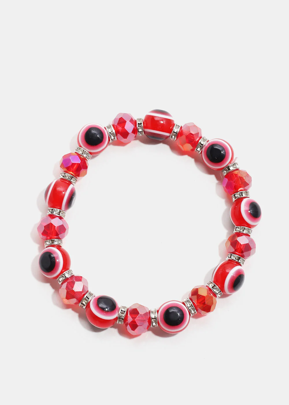 Red Evil Eye Bead Bracelet - Image 3