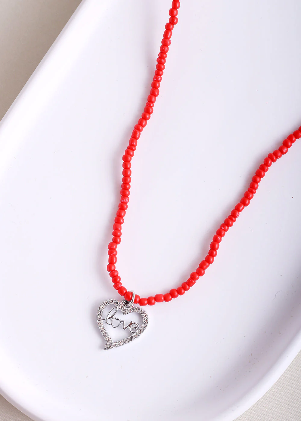 Rhinestone Heart Charm Bead Waist Chain - Image 4