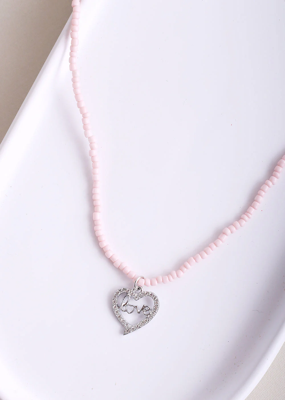 Rhinestone Heart Charm Bead Waist Chain - Image 5