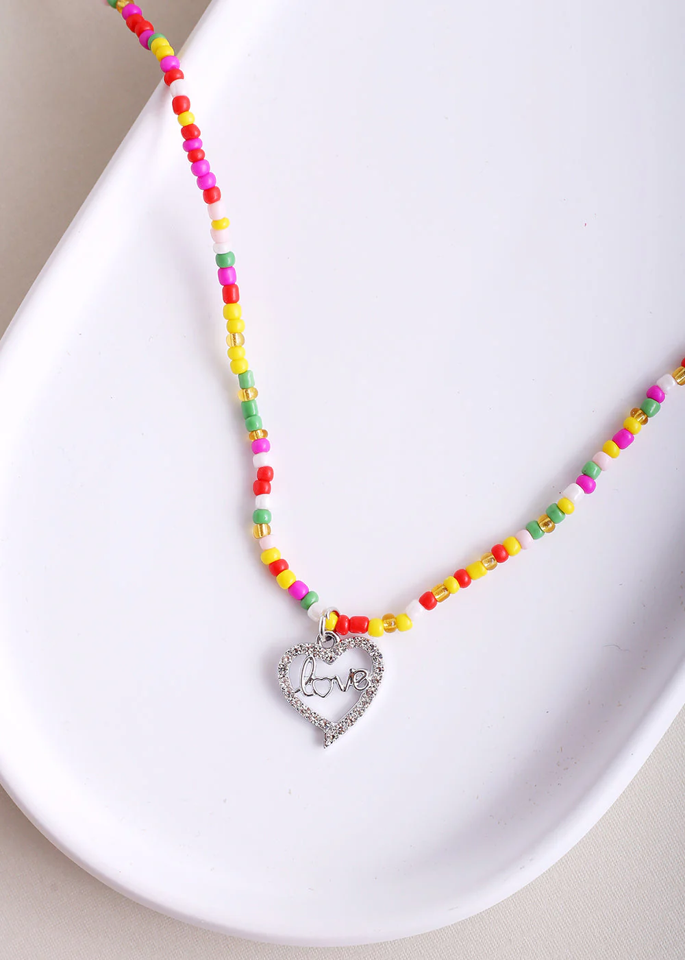Rhinestone Heart Charm Bead Waist Chain - Image 6