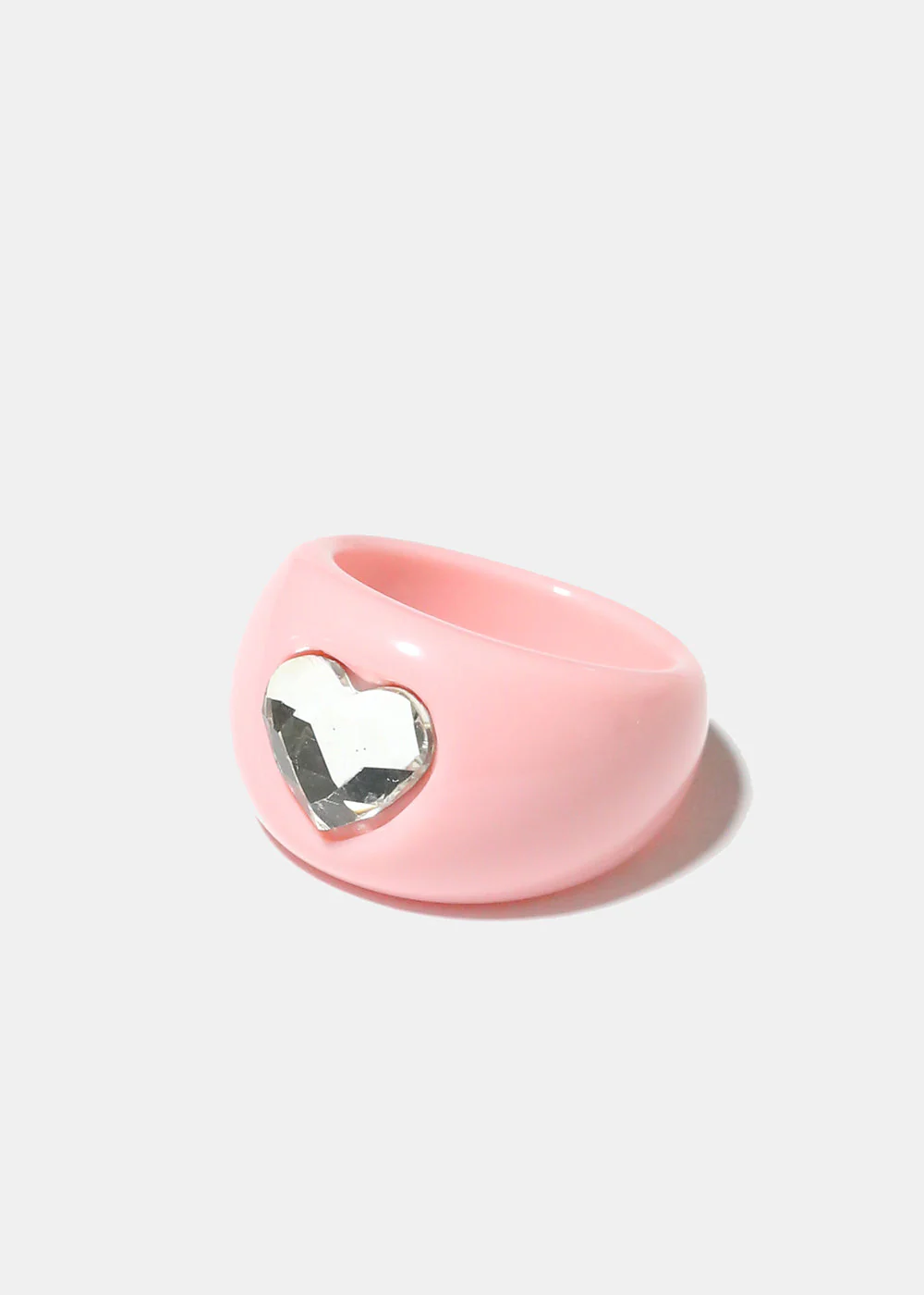 Rhinestone Heart Ring - Image 2