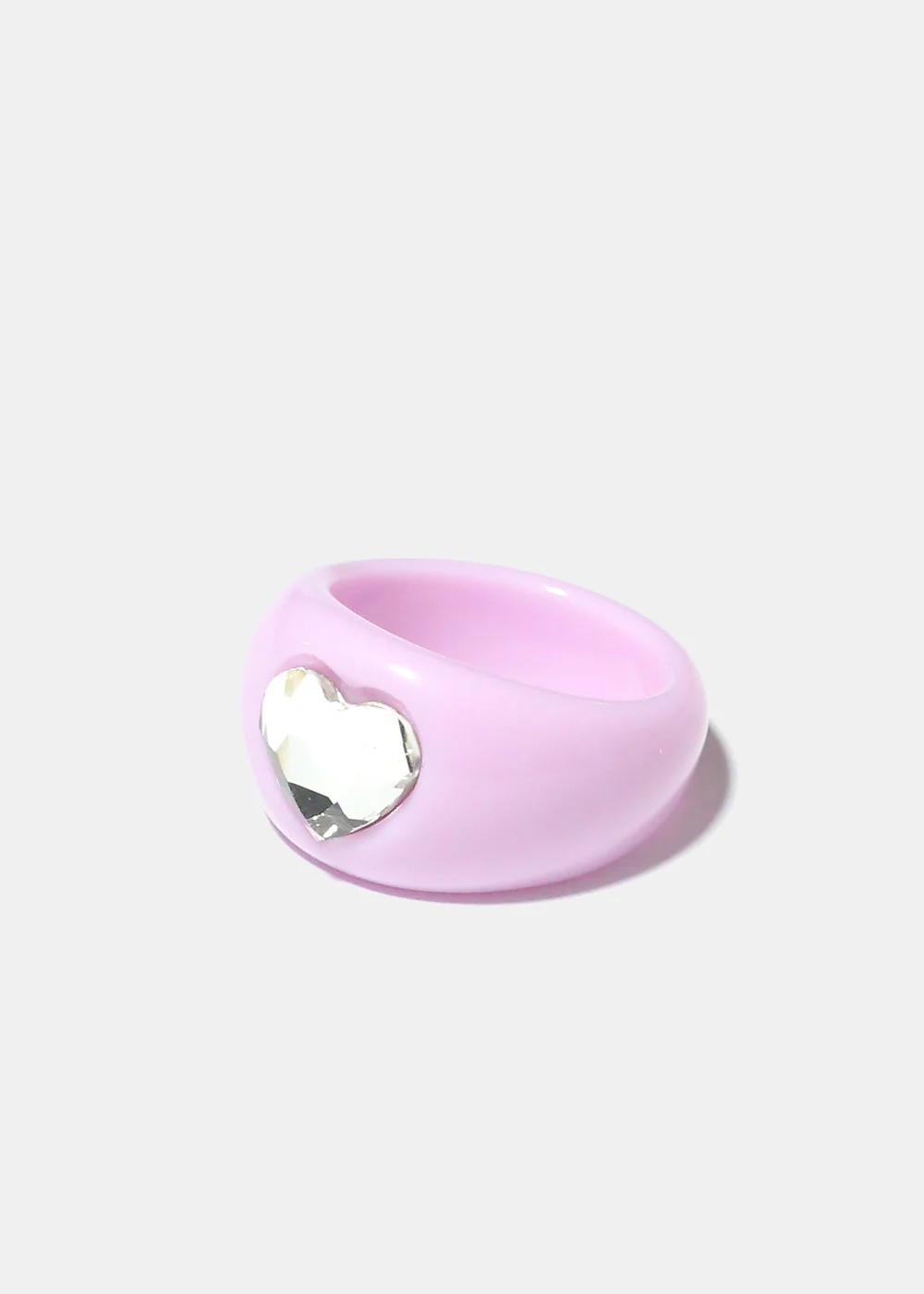 Rhinestone Heart Ring - Image 4
