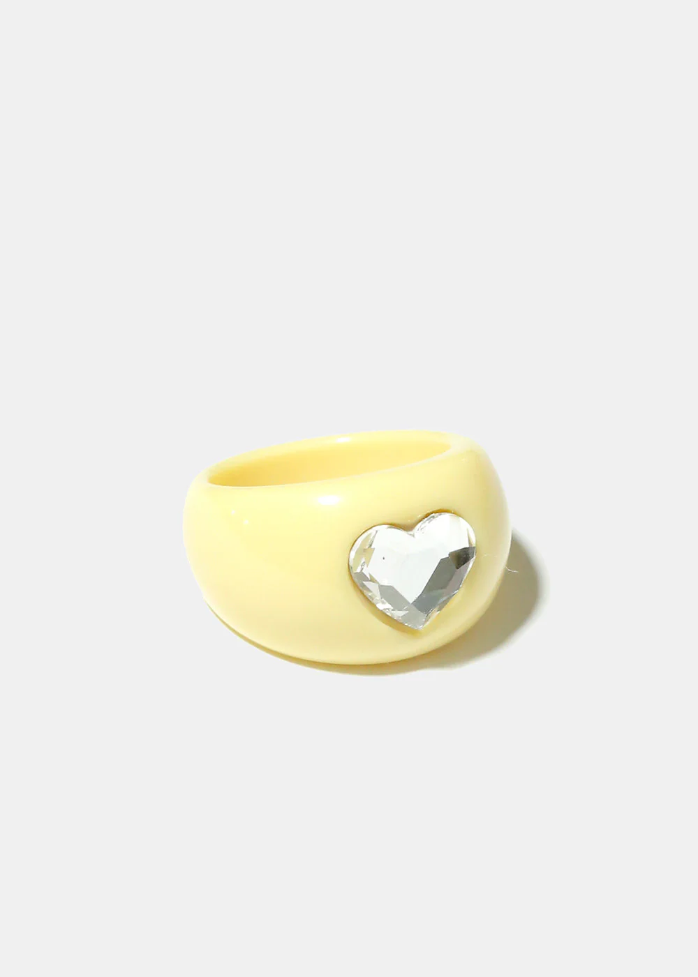 Rhinestone Heart Ring - Image 5