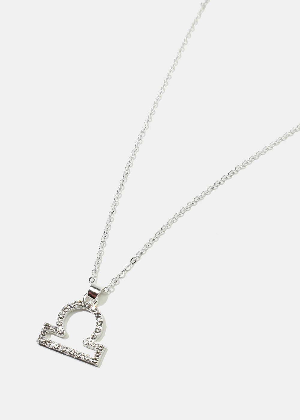 Rhinestone-Studded Libra Necklace - Image 2