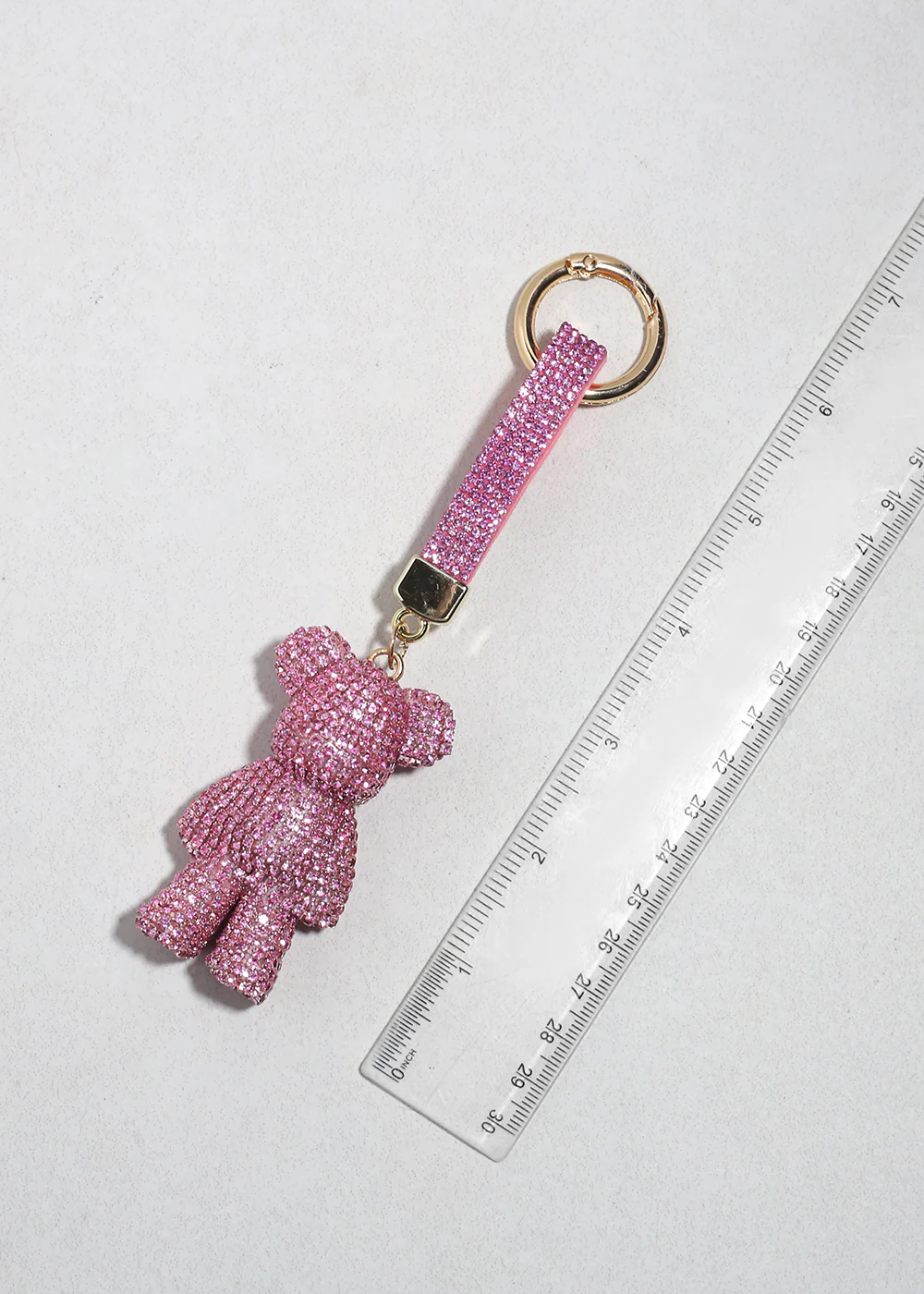 Rhinestone Teddy Luxe Keychain - Image 7