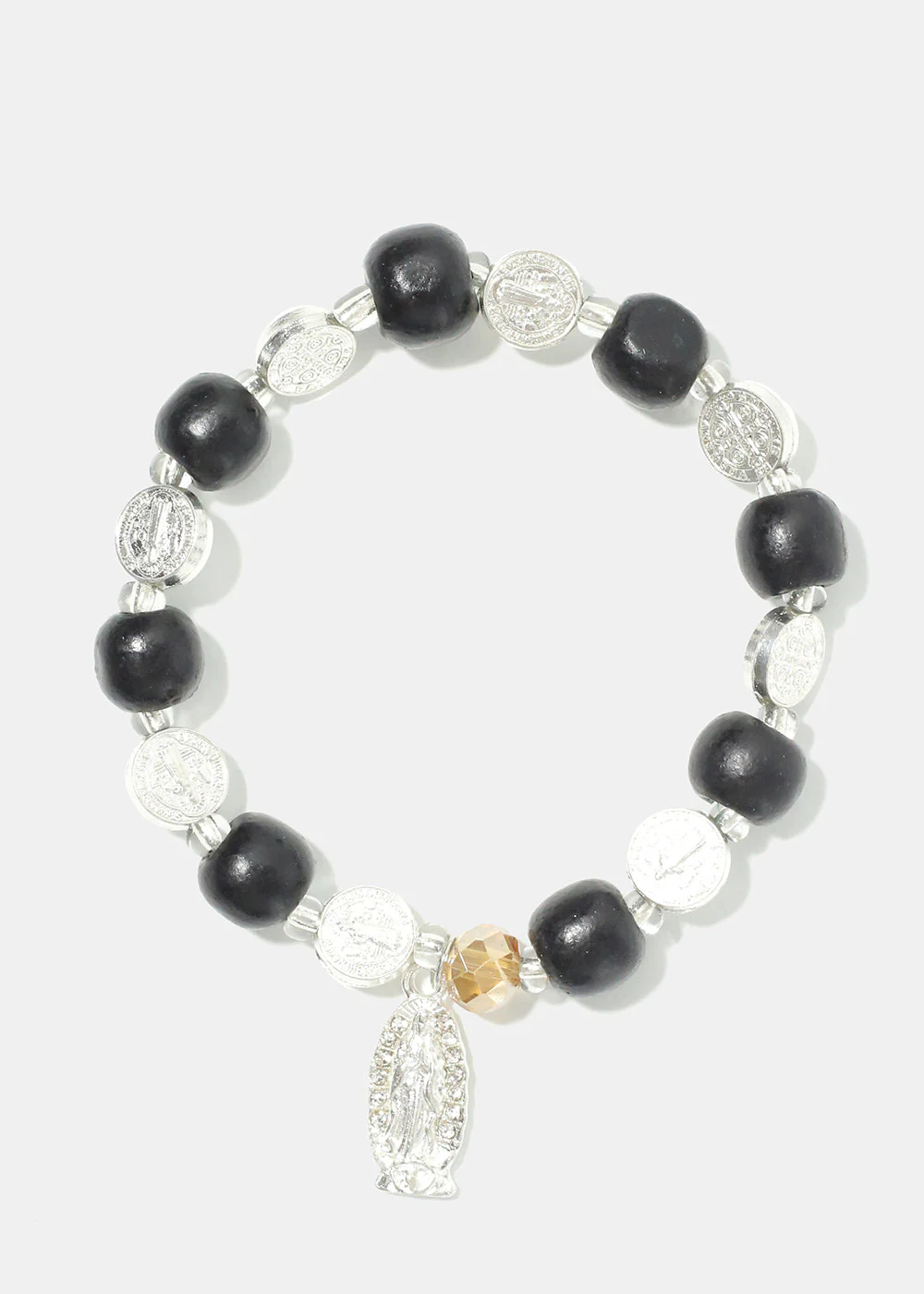 Rosary Wood Bead Bracelet - Image 5