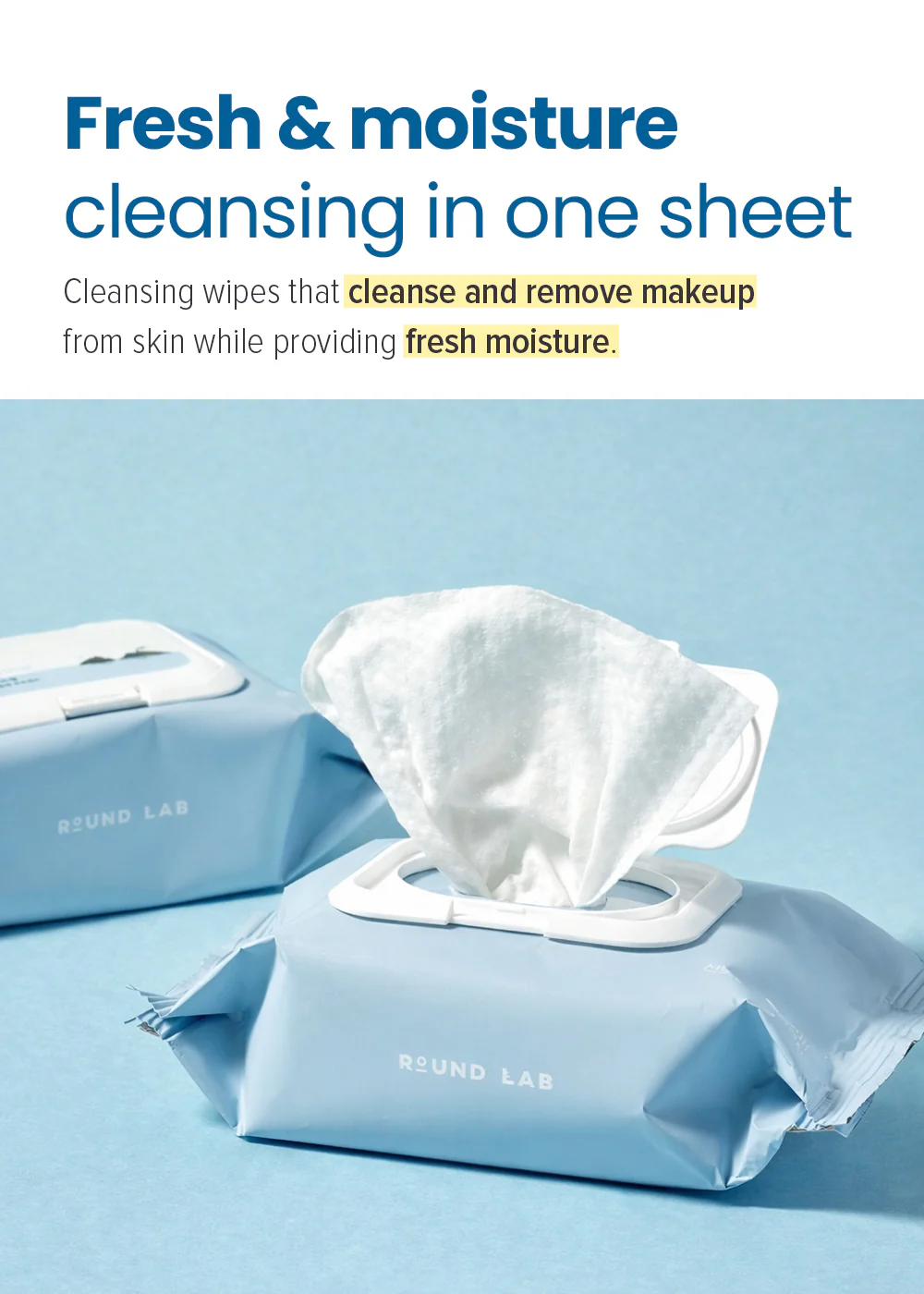 ROUND LAB 1025 Dokdo Cleansing Tissue (30 Sheets) - Image 2