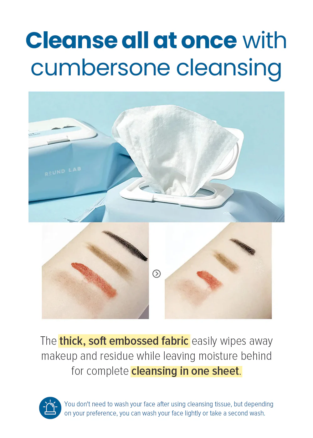 ROUND LAB 1025 Dokdo Cleansing Tissue (30 Sheets) - Image 6