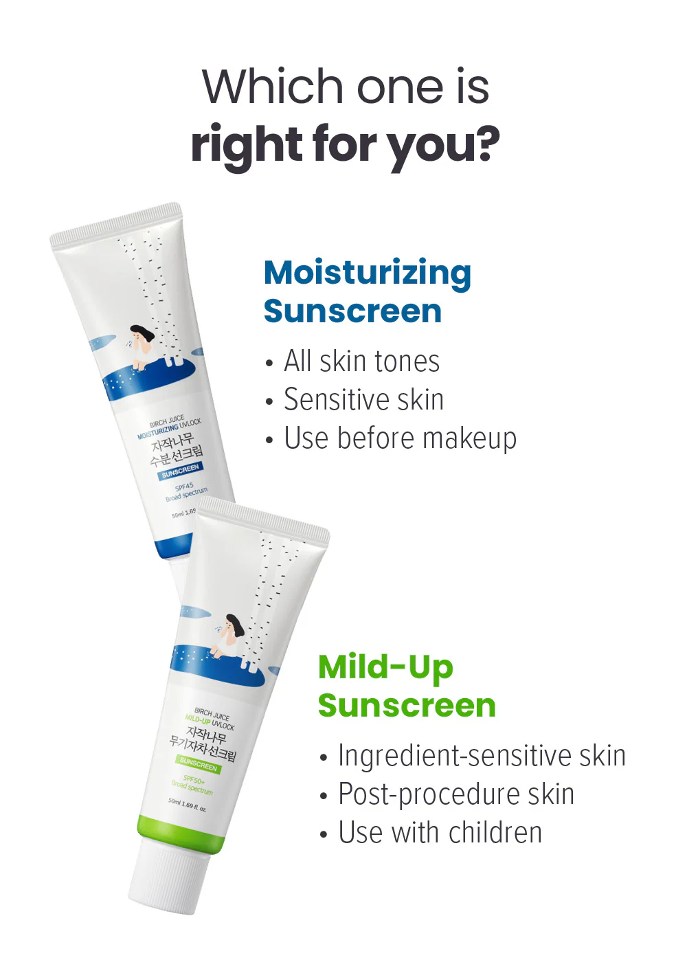 ROUND LAB Birch Juice Mild-Up UVLock Sunscreen 50ml - Image 7