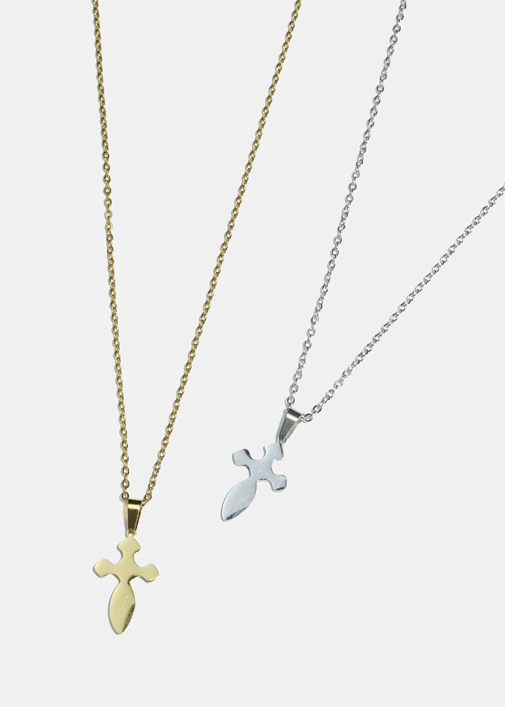 Rounded Cross Necklace