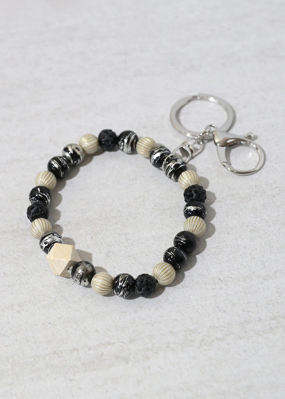 Rustic Beaded Keychain Bracelet - Image 12