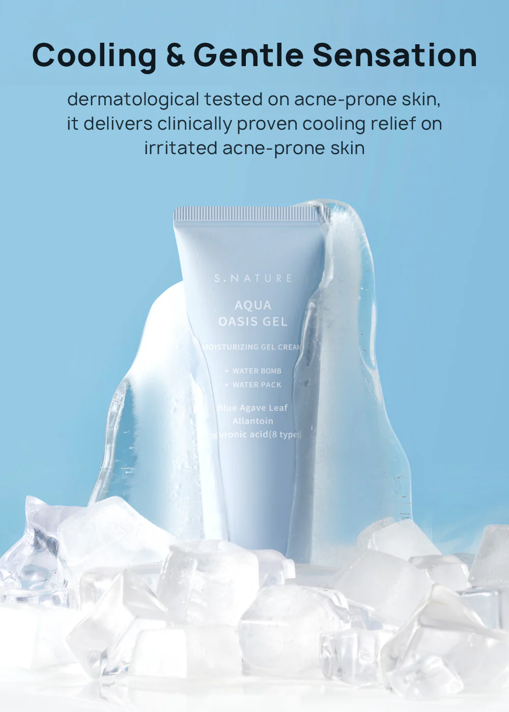S.NATURE Aqua Oasis Moisturizing Gel 80ml - Image 3