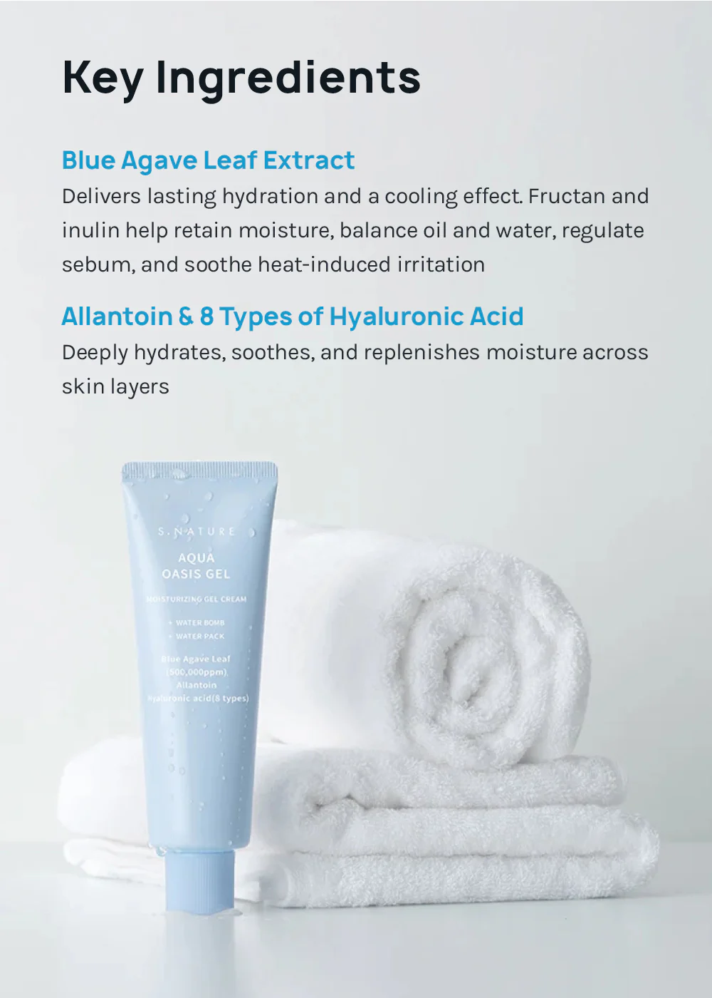 S.NATURE Aqua Oasis Moisturizing Gel 80ml - Image 4