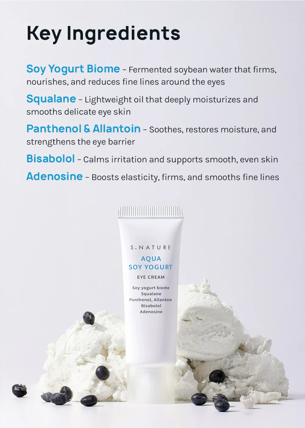 S.NATURE Aqua Soy Yogurt Eye Cream 25ml - Image 5