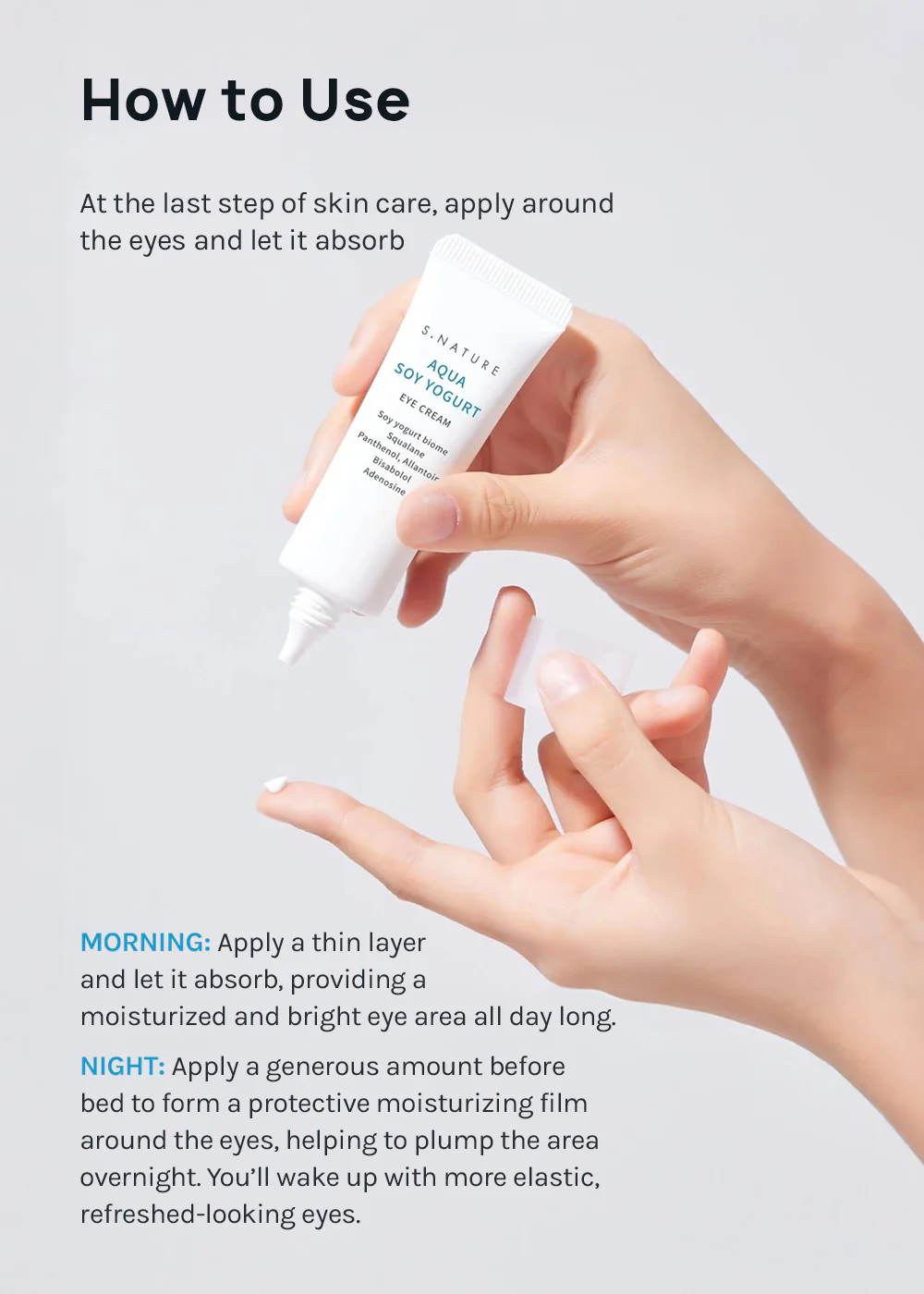 S.NATURE Aqua Soy Yogurt Eye Cream 25ml - Image 6
